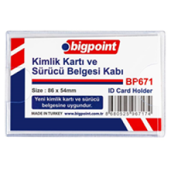 BP KİMLİK & SÜRÜCÜ KART KABI SOFT KIRILMAZ 86x54 mm. ( YAKA KARTI )